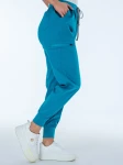 Pantaloni medicali jogger Sara turcoaz